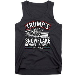 TrumpS Snowflake Removal Service Est. 2024 Funny Trump 2025 Tank Top