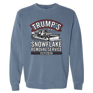 TrumpS Snowflake Removal Service Est. 2024 Funny Trump 2025 Garment-Dyed Sweatshirt