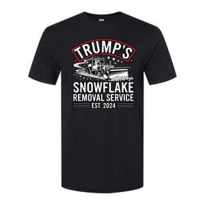 TrumpS Snowflake Removal Service Est. 2024 Funny Trump 2025 Softstyle CVC T-Shirt