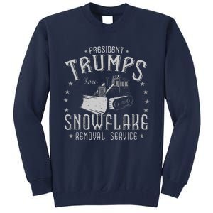 TrumpS Snowflake Removal Service Funny Donald Trump Tall Sweatshirt