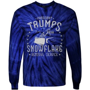 TrumpS Snowflake Removal Service Funny Donald Trump Tie-Dye Long Sleeve Shirt