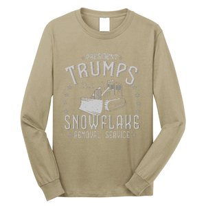 TrumpS Snowflake Removal Service Funny Donald Trump Long Sleeve Shirt