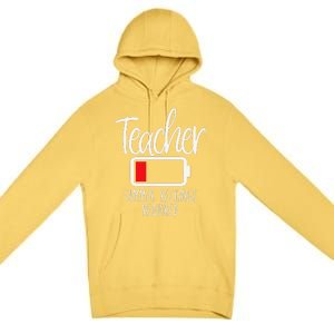 Teacher Summer Recharge Required Last Day School Women Funny Premium Pullover Hoodie