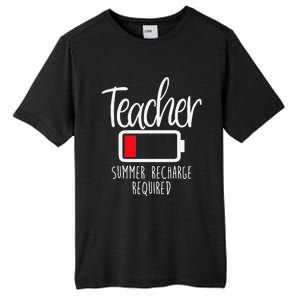 Teacher Summer Recharge Required Last Day School Women Funny Tall Fusion ChromaSoft Performance T-Shirt