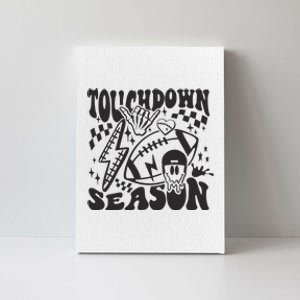 Touchdown Season Retro Football Funny Football Fan Game Day Canvas