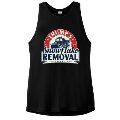 TrumpS Snowflake Removal Service Funny Trump 2024 Ladies PosiCharge Tri-Blend Wicking Tank