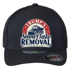 TrumpS Snowflake Removal Service Funny Trump 2024 Flexfit Unipanel Trucker Cap