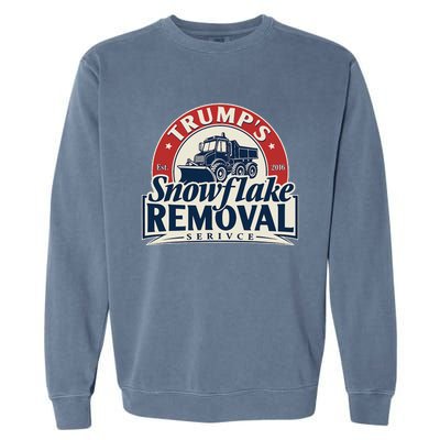 TrumpS Snowflake Removal Service Funny Trump 2024 Garment-Dyed Sweatshirt