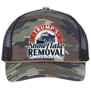 TrumpS Snowflake Removal Service Funny Trump 2024 Retro Rope Trucker Hat Cap