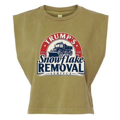 TrumpS Snowflake Removal Service Funny Trump 2024 Garment-Dyed Women's Muscle Tee