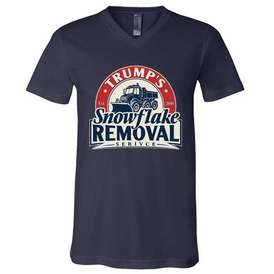 TrumpS Snowflake Removal Service Funny Trump 2024 V-Neck T-Shirt