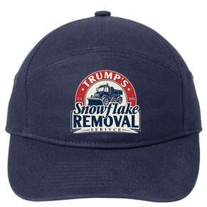 TrumpS Snowflake Removal Service Funny Trump 2024 7-Panel Snapback Hat