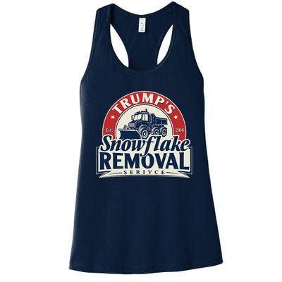 TrumpS Snowflake Removal Service Funny Trump 2024 Women's Racerback Tank