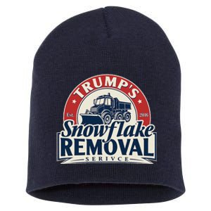 TrumpS Snowflake Removal Service Funny Trump 2024 Short Acrylic Beanie