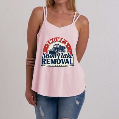 TrumpS Snowflake Removal Service Funny Trump 2024 Women's Strappy Tank