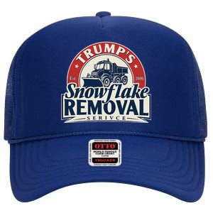 TrumpS Snowflake Removal Service Funny Trump 2024 High Crown Mesh Back Trucker Hat