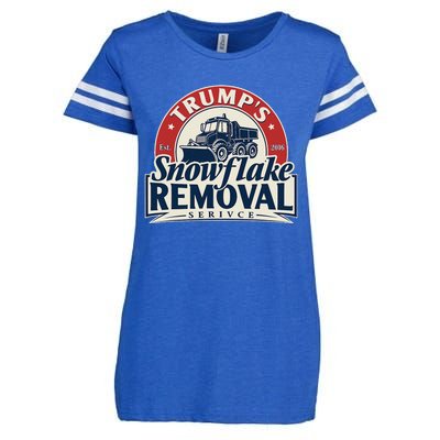 TrumpS Snowflake Removal Service Funny Trump 2024 Enza Ladies Jersey Football T-Shirt