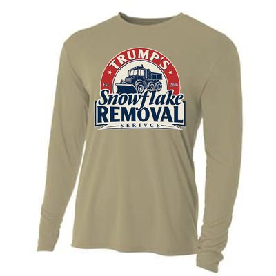 TrumpS Snowflake Removal Service Funny Trump 2024 Cooling Performance Long Sleeve Crew