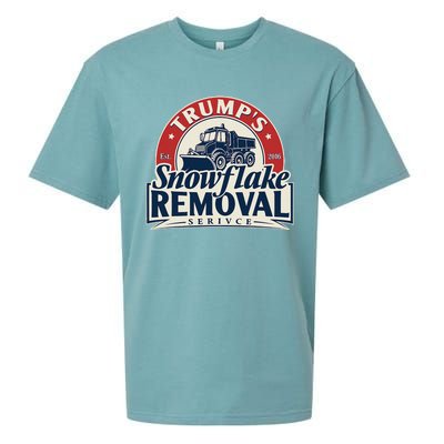 TrumpS Snowflake Removal Service Funny Trump 2024 Sueded Cloud Jersey T-Shirt