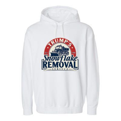 TrumpS Snowflake Removal Service Funny Trump 2024 Garment-Dyed Fleece Hoodie