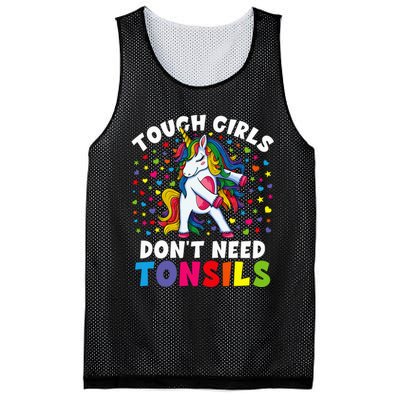 Tonsil Surgery Recovery Gift Unicorn Tonsil Removal Mesh Reversible Basketball Jersey Tank