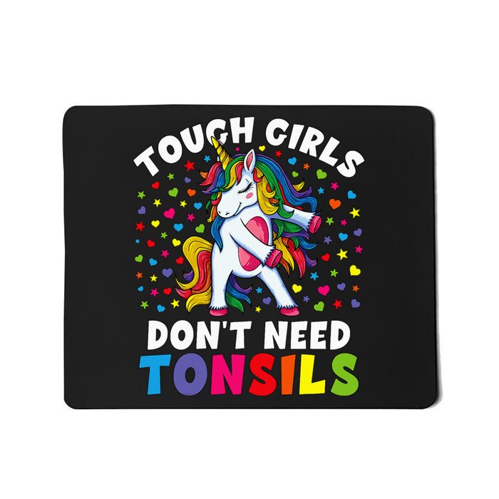 Tonsil Surgery Recovery Gift Unicorn Tonsil Removal Mousepad