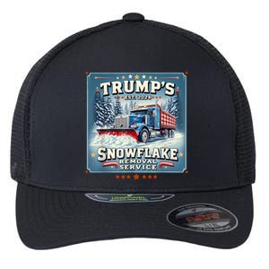 TrumpS Snowflake Removal Service Funny Trump 2024 Flexfit Unipanel Trucker Cap