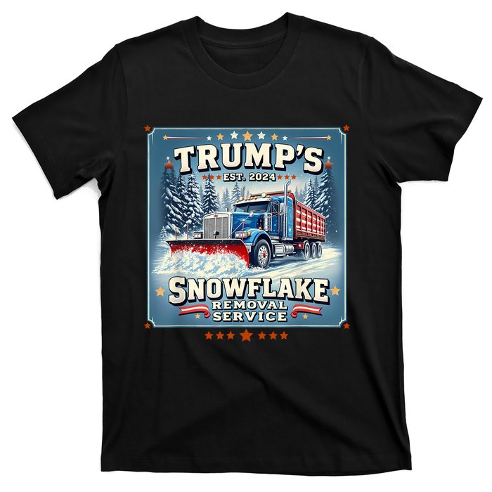 TrumpS Snowflake Removal Service Funny Trump 2024 T-Shirt