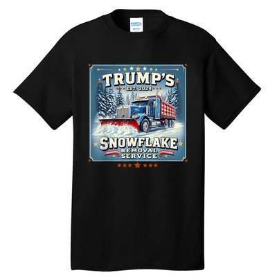 TrumpS Snowflake Removal Service Funny Trump 2024 Tall T-Shirt