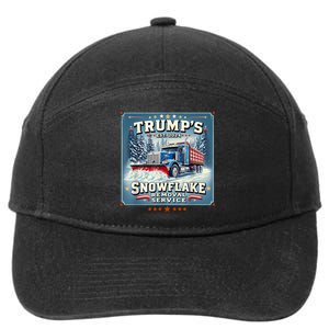 TrumpS Snowflake Removal Service Funny Trump 2024 7-Panel Snapback Hat