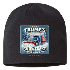 TrumpS Snowflake Removal Service Funny Trump 2024 Sustainable Beanie