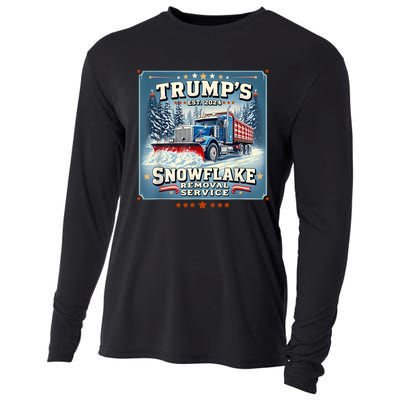 TrumpS Snowflake Removal Service Funny Trump 2024 Cooling Performance Long Sleeve Crew