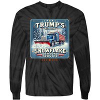 TrumpS Snowflake Removal Service Funny Trump 2024 Tie-Dye Long Sleeve Shirt