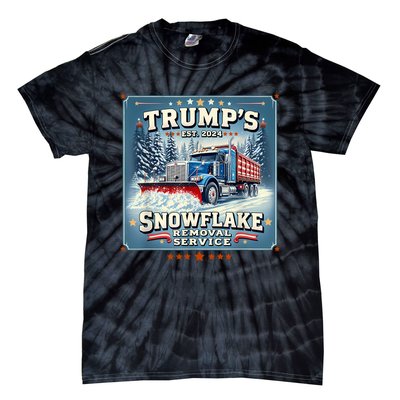 TrumpS Snowflake Removal Service Funny Trump 2024 Tie-Dye T-Shirt