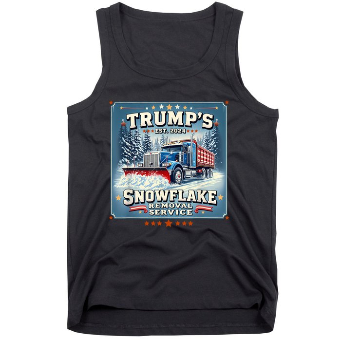 TrumpS Snowflake Removal Service Funny Trump 2024 Tank Top