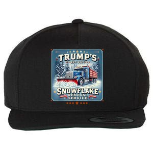 TrumpS Snowflake Removal Service Funny Trump 2024 Wool Snapback Cap