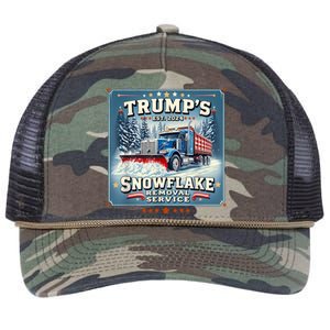 TrumpS Snowflake Removal Service Funny Trump 2024 Retro Rope Trucker Hat Cap