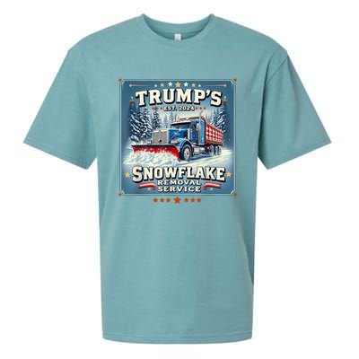 TrumpS Snowflake Removal Service Funny Trump 2024 Sueded Cloud Jersey T-Shirt