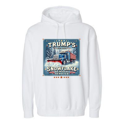 TrumpS Snowflake Removal Service Funny Trump 2024 Garment-Dyed Fleece Hoodie