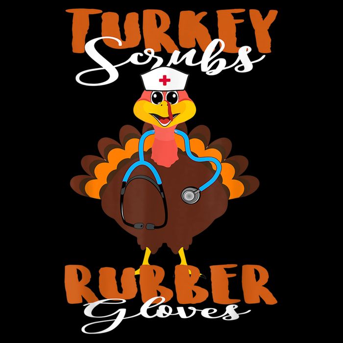 Turkey Scrubs Rubber Gloves Thanksgiving Scrub Tops Wo Impact Tech Backpack