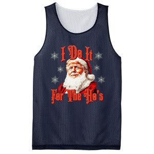 Trump Santa Retro I Do It For The HoS Mesh Reversible Basketball Jersey Tank