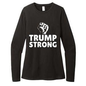 Trump Strong Rally Shooting Survivor Gun Shot Womens CVC Long Sleeve Shirt