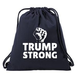 Trump Strong Rally Shooting Survivor Gun Shot Drawstring Bag