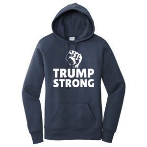 Trump Strong Rally Shooting Survivor Gun Shot Women's Pullover Hoodie