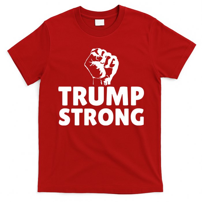 Trump Strong Rally Shooting Survivor Gun Shot T-Shirt
