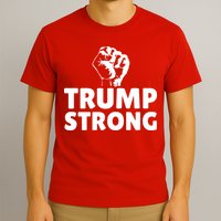 Trump Strong Rally Shooting Survivor Gun Shot T-Shirt