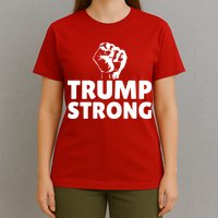 Trump Strong Rally Shooting Survivor Gun Shot T-Shirt