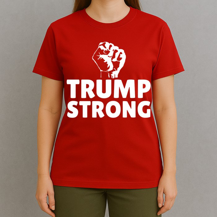Trump Strong Rally Shooting Survivor Gun Shot T-Shirt