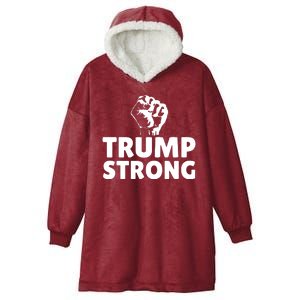 Trump Strong Rally Shooting Survivor Gun Shot Hooded Wearable Blanket