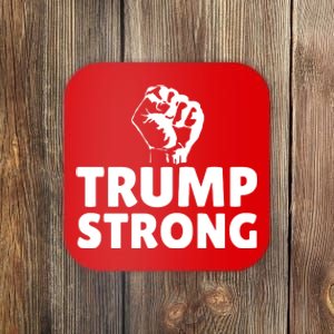 Trump Strong Rally Shooting Survivor Gun Shot Coaster